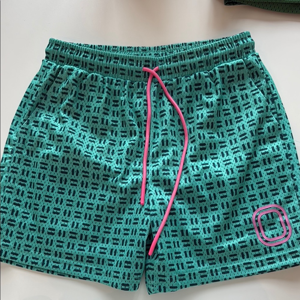 OVERTIME boys Stylish Green Patterned Women's Shorts
